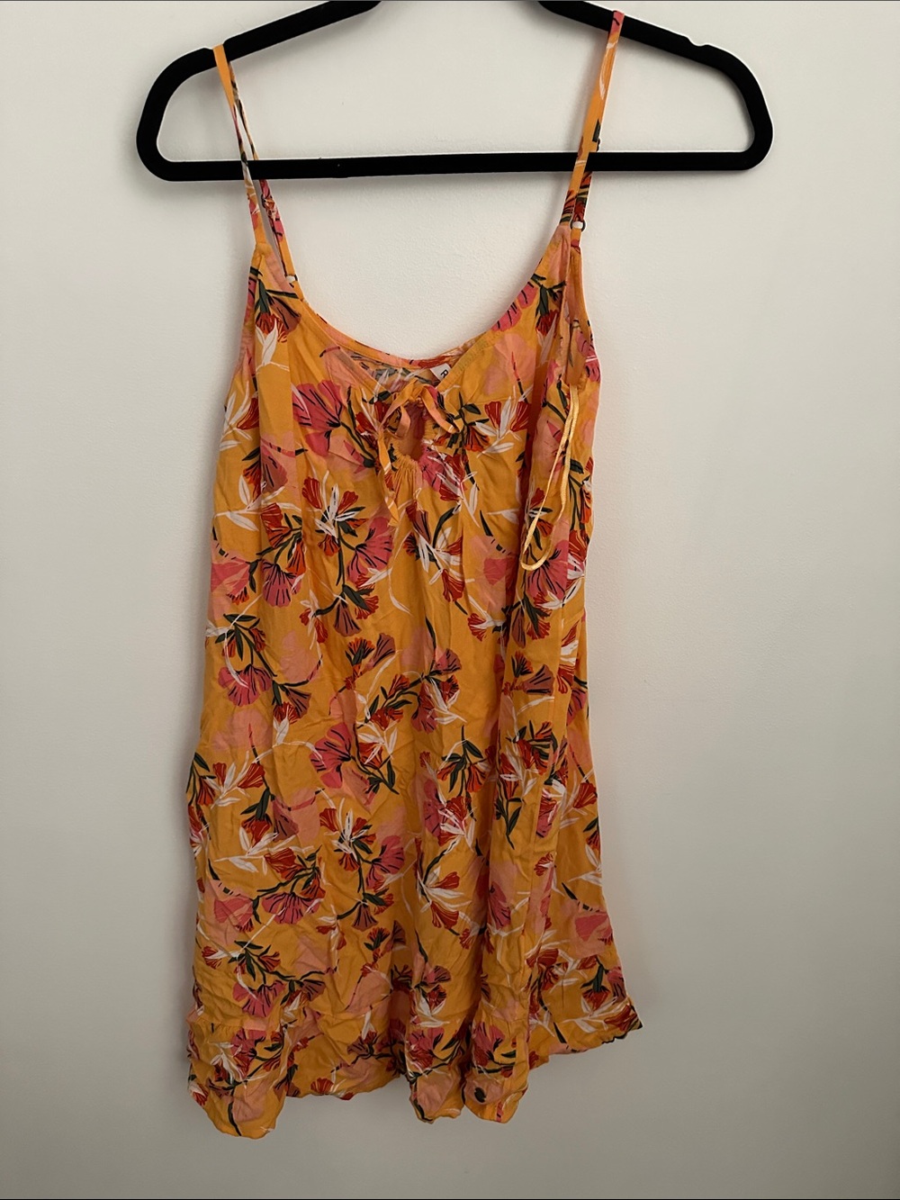 Roxy Yellow Floral Mini Dress